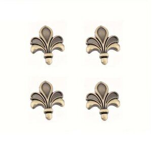 💮3/$45💮 4 pcs Brass Fleur de Lis Drawer Pulls Knobs